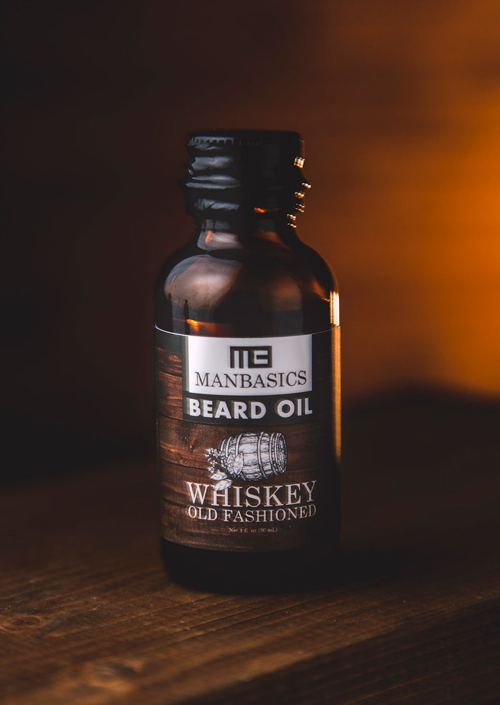 Whiskey Old Fashioned All Natural Beard Oil from ManBasics.