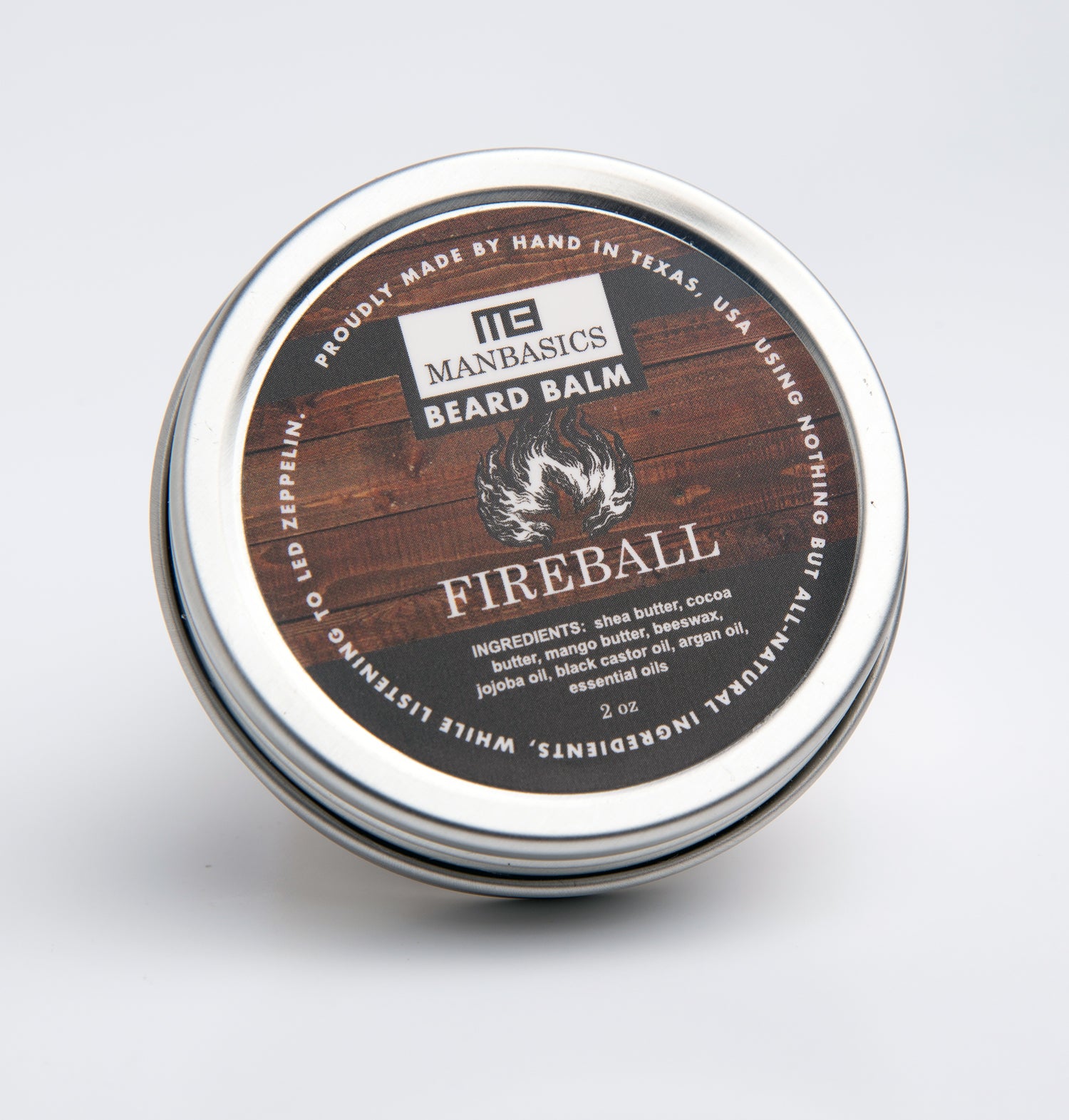 Fireball Beard Balm with Cinnamon, Clove, and Rosemary Essential Oils