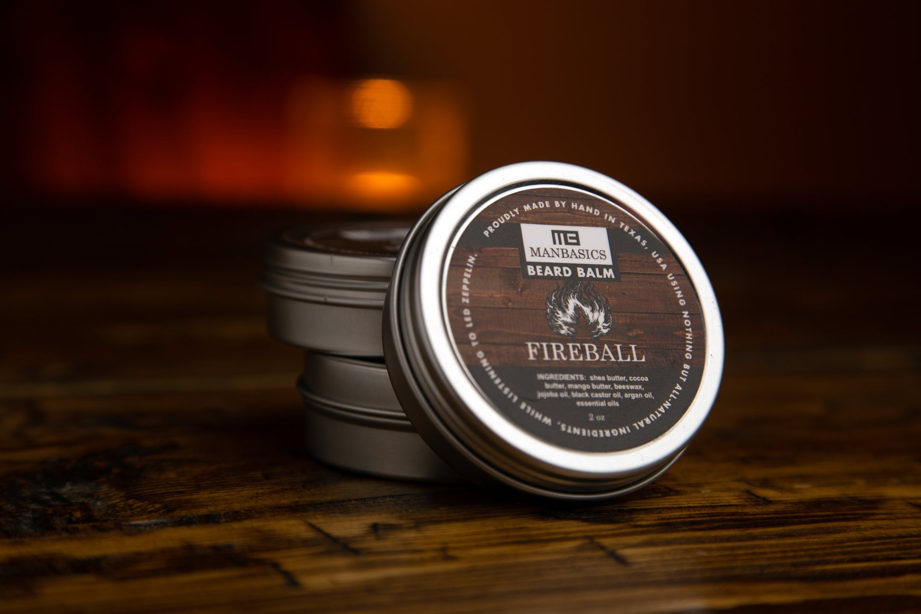 ManBasics Fireball Beard Balm - All-Natural Goodness