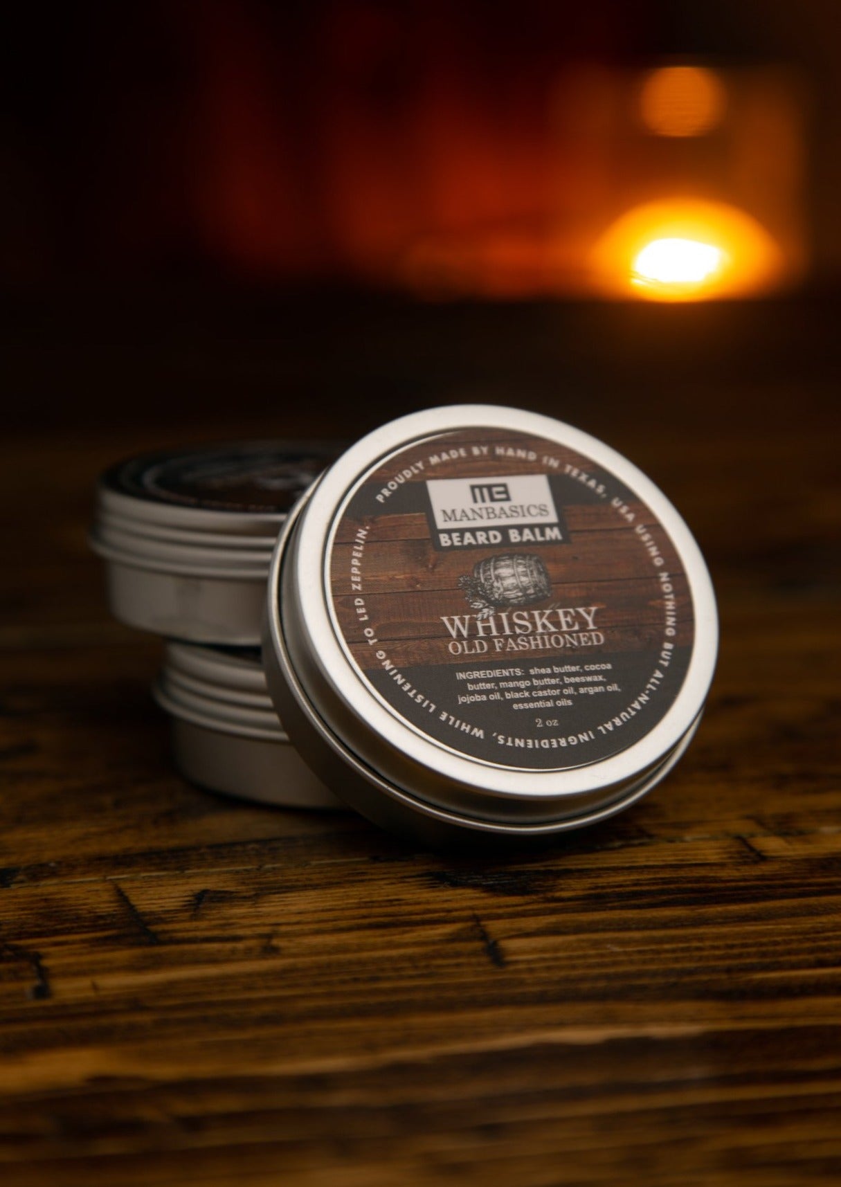 ManBasics All-Natural Beard Balm - Whiskey Old Fashioned Blend