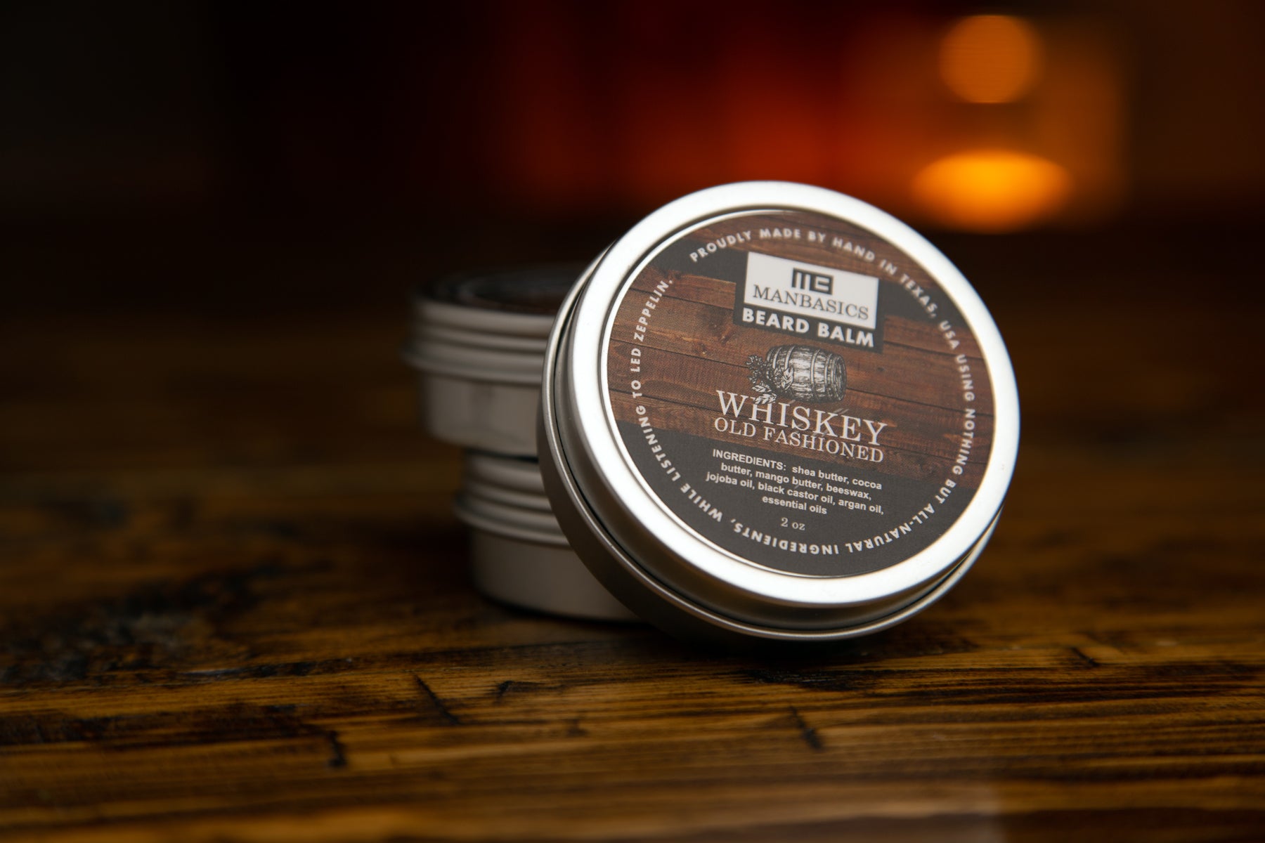 Whiskey Old Fashioned All-Natural Beard Balm from ManBasics