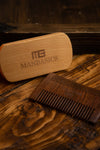 All-Natural ManBasics Beard Comb and Brush Set